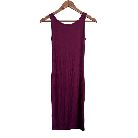 Universal Standard Foundation Rib Dress 4XS 00 0 2XS NWT Purple Fuchsia Tank - Picture 2 of 5